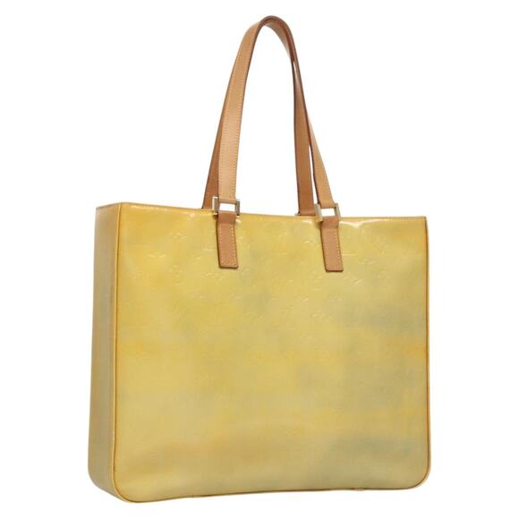 LOUIS VUITTON Monogram Vernis Columbus Tote Bag Gris M91028 - Picture 1 of 16